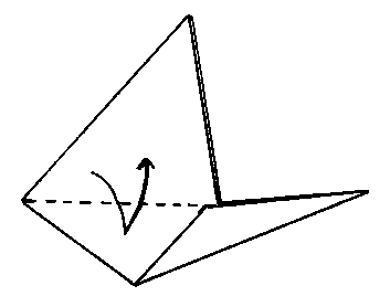 fold up corners - making the Zump aeroplane