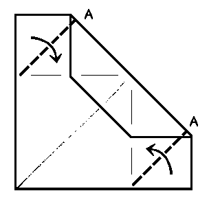 fold up corners - making the Zump aeroplane