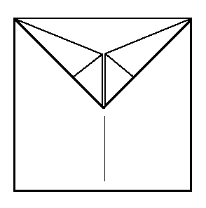 fold tips down - making Delty aeroplane