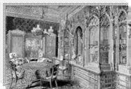 Prince Albert's music room, one of the smaller less formal rooms at the palace, in 1887.