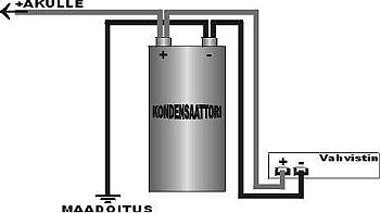 Kondensaattorin kytkentohje