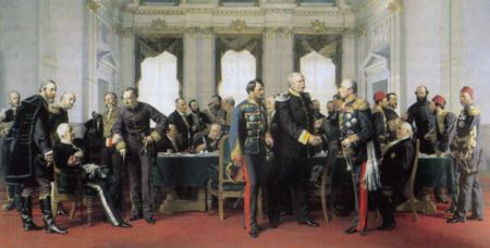 Berliner Kongress gemalt von Anton von WernerVorn mittig Otto von Bismarck