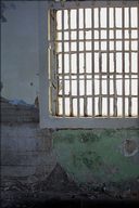 Superior government upkeep is visible in this dining room window closeup