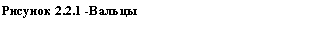 Text Box: Рисунок 2.2.1 -Вальцы