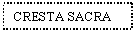 Text Box: CRESTA SACRA