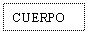 Text Box: CUERPO