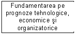 Text Box: Fundamentarea pe prognoze tehnologice, economice si organizatorice

