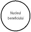 Oval: Nucleul
beneficiului