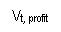 Text Box: Vt, profit