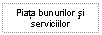 Text Box: Piata bunurilor si serviciilor