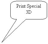 Rounded Rectangular Callout: Print Special 3D
