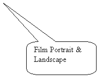 Rounded Rectangular Callout: Film Portrait & Landscape