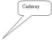 Rounded Rectangular Callout: Cashtray