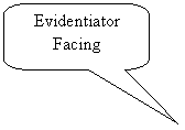 Rounded Rectangular Callout: Evidentiator Facing