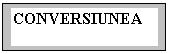 Text Box: CONVERSIUNEA