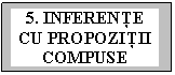 Text Box: 5. INFERENŢE CU PROPOZIŢII COMPUSE

