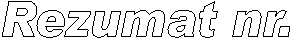 Rezumat nr.