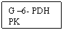 Text Box: G -6- PDH
PK
