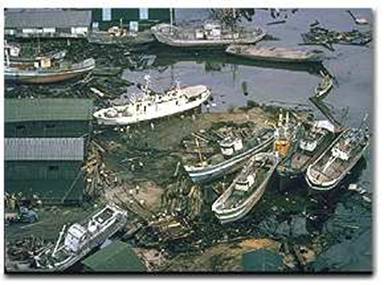 tsunami damage to boats