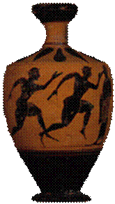 Attic Black Figure Lekythos ca. 550 b.c.