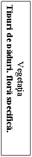 Text Box: Vegetaia
Tipuri de pduri, flor specific, rezervaii naturale
