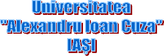 Universitatea
'Alexandru Ioan Cuza'
IASI