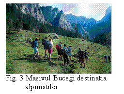Text Box:  
Fig. 3 Masivul Bucegi destinatia 
          alpinistilor
