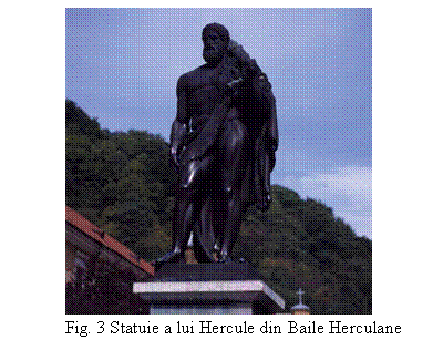Text Box: 
Fig. 3 Statuie a lui Hercule din Baile Herculane
